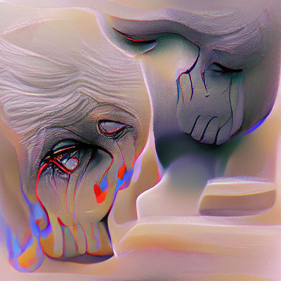 Abstract Representation of Grief and Sorrow
