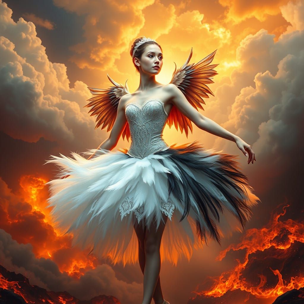 Enchanted Ballerina Reaches for the Cosmos