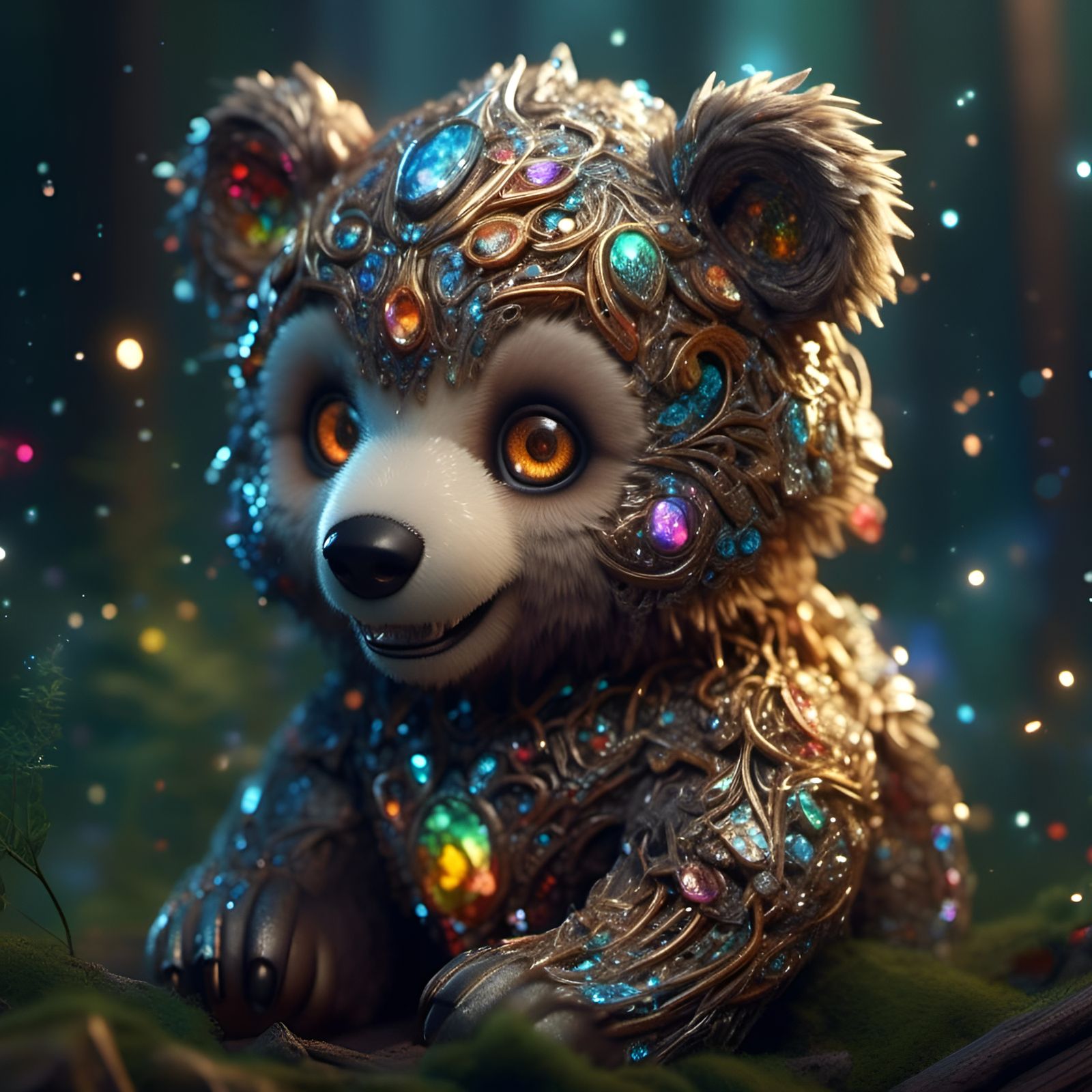 Fancy Little Bear Cub