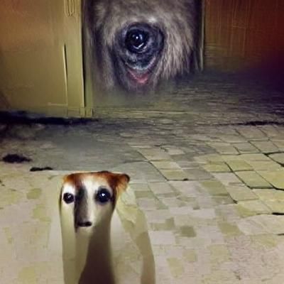 Unnerving Canine Portrait