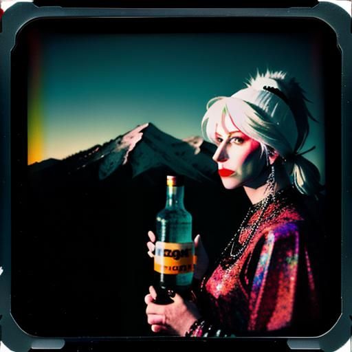 Neon Mountains: A Self-Portrait in Alcohol Ink