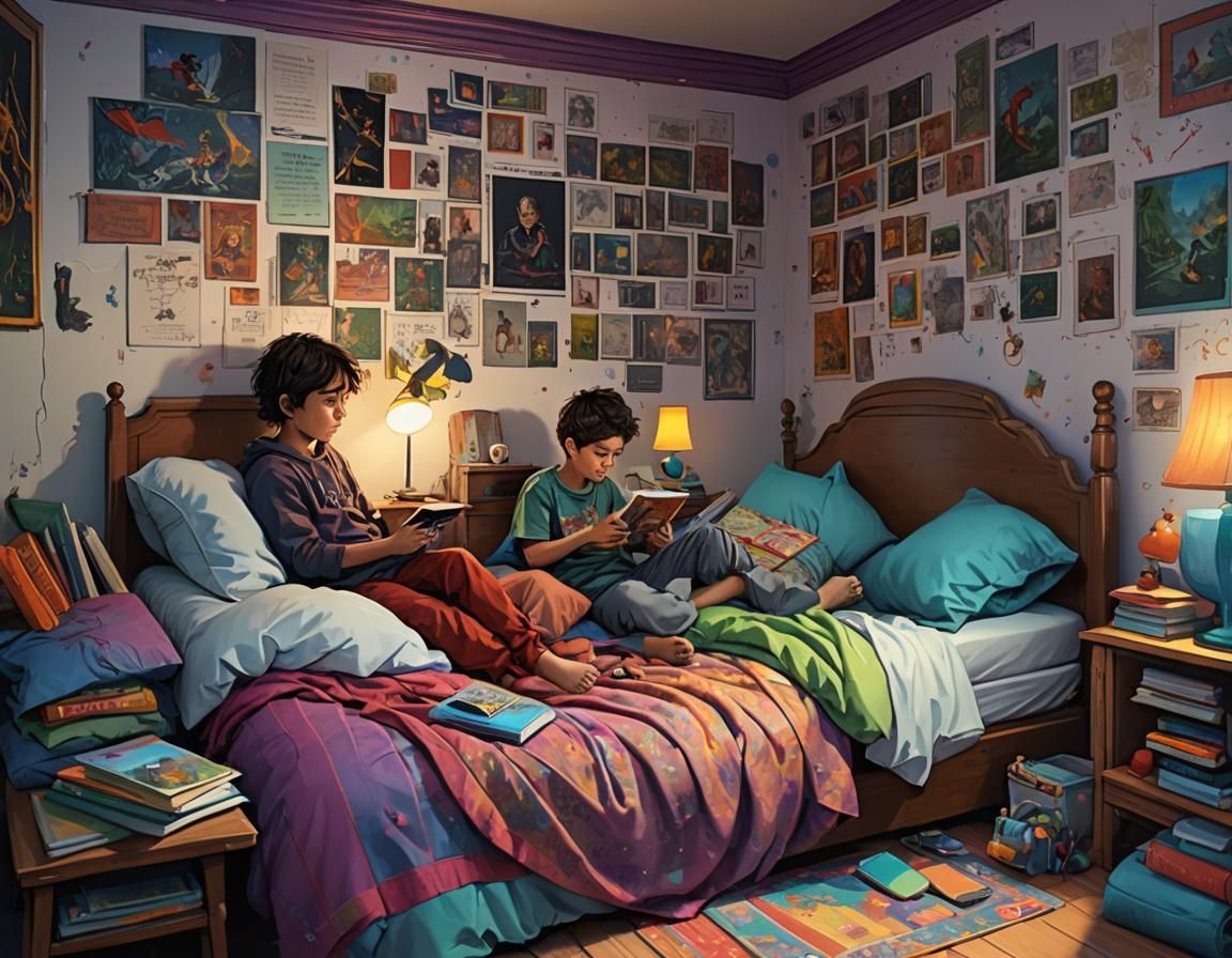 Duality: A Bedroom Divided in Fantasy Concept Art
