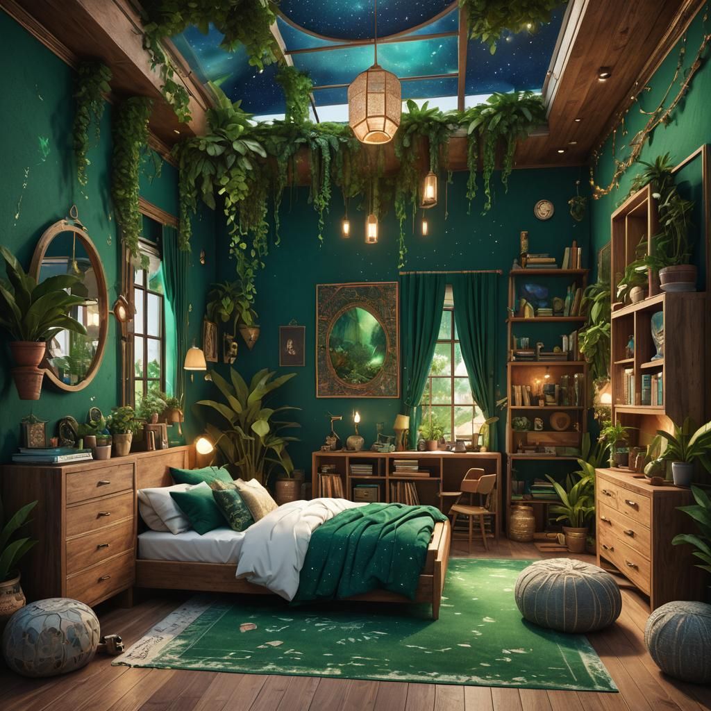 Luxurious Boho Kids Room with Art Deco Details