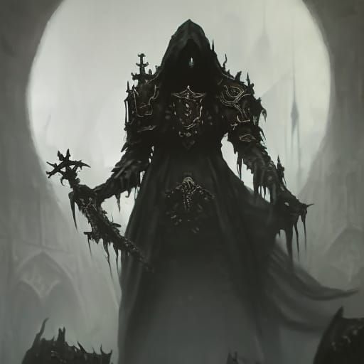 High Gothic Death Knight in Demonic Armor