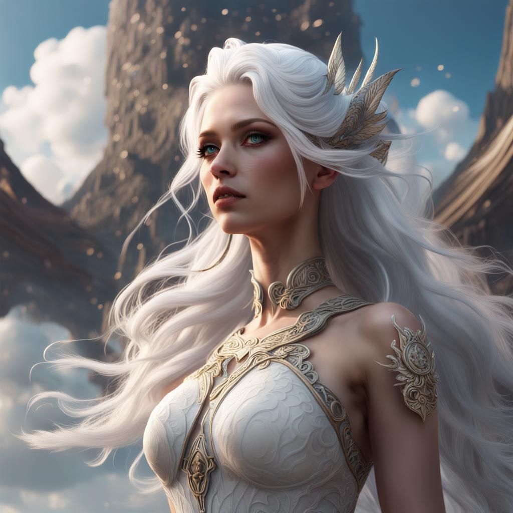 Ethereal Air Goddess Concept Art in 8K