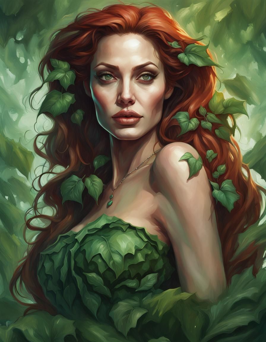 Angelina Jolie as Poison Ivy Concept Art