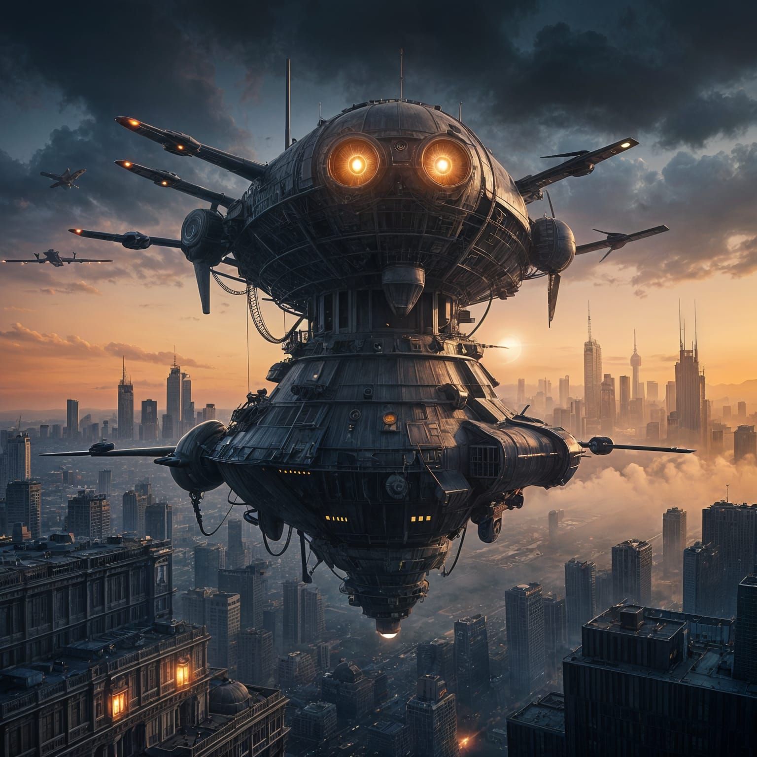 Eye in the Sky in Vivid Digital Art