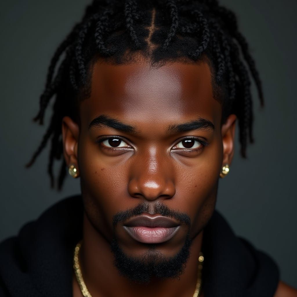 Warrior God Portrait of Michael B Jordan