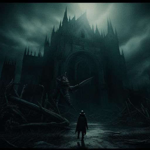 Dramatic Cinematic Still of a Nightmarish Symphony