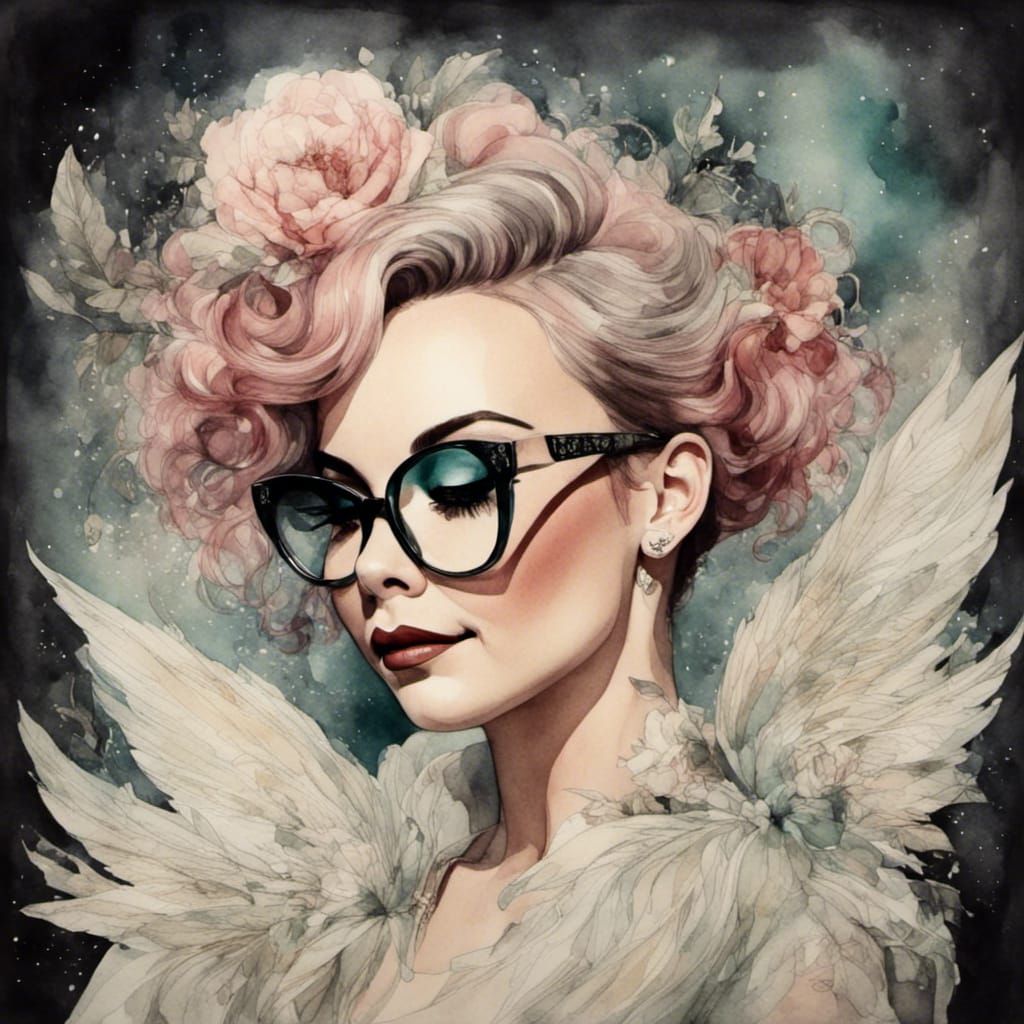 Jesus Holding Me: Romantic Watercolor Style