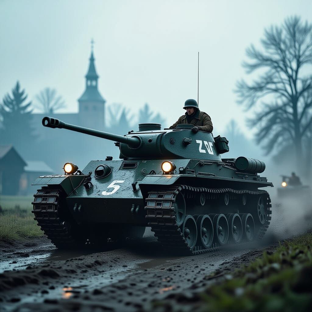 War Tiger in Germany, Cinematic Film Still