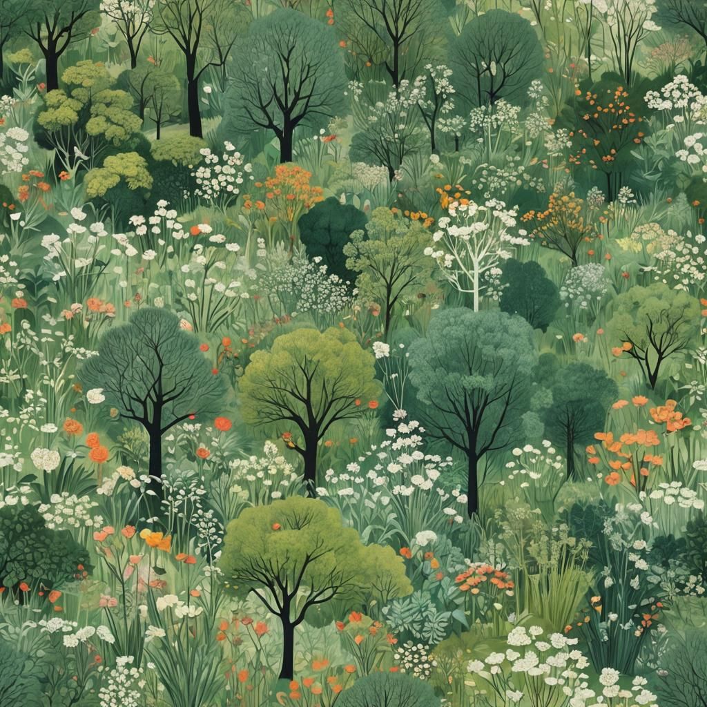 Arboretum in Julia Pott's Illustrative Style