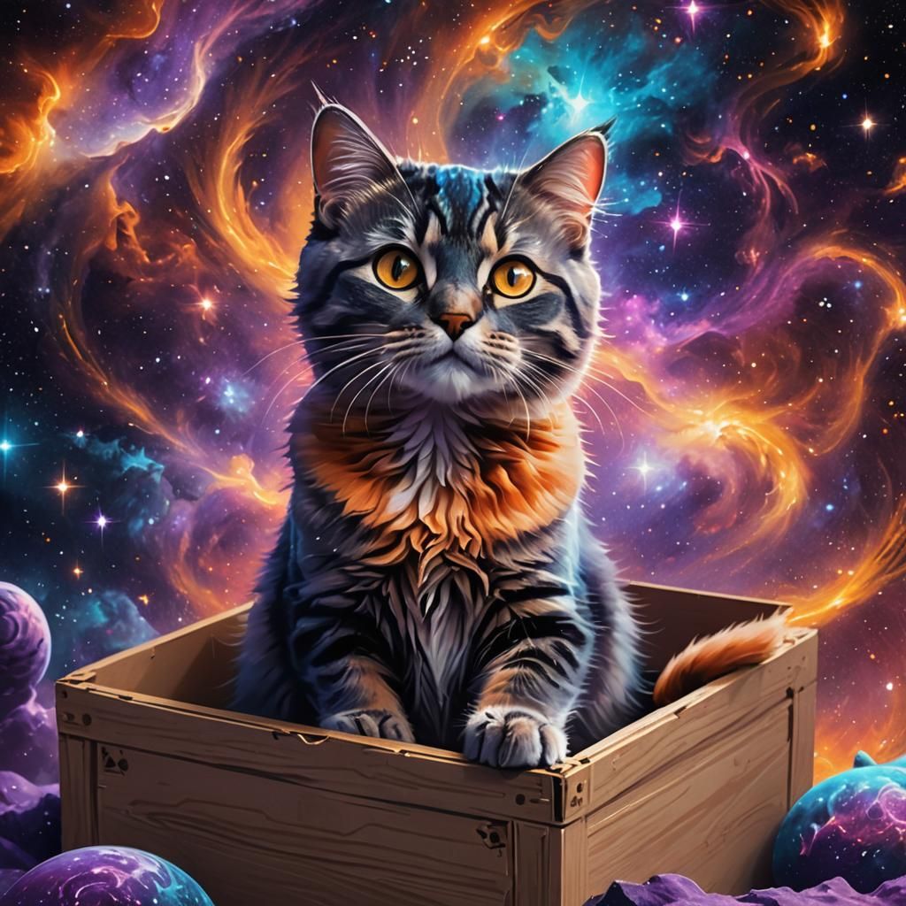 Cat in a Box: Galactic Concept Art