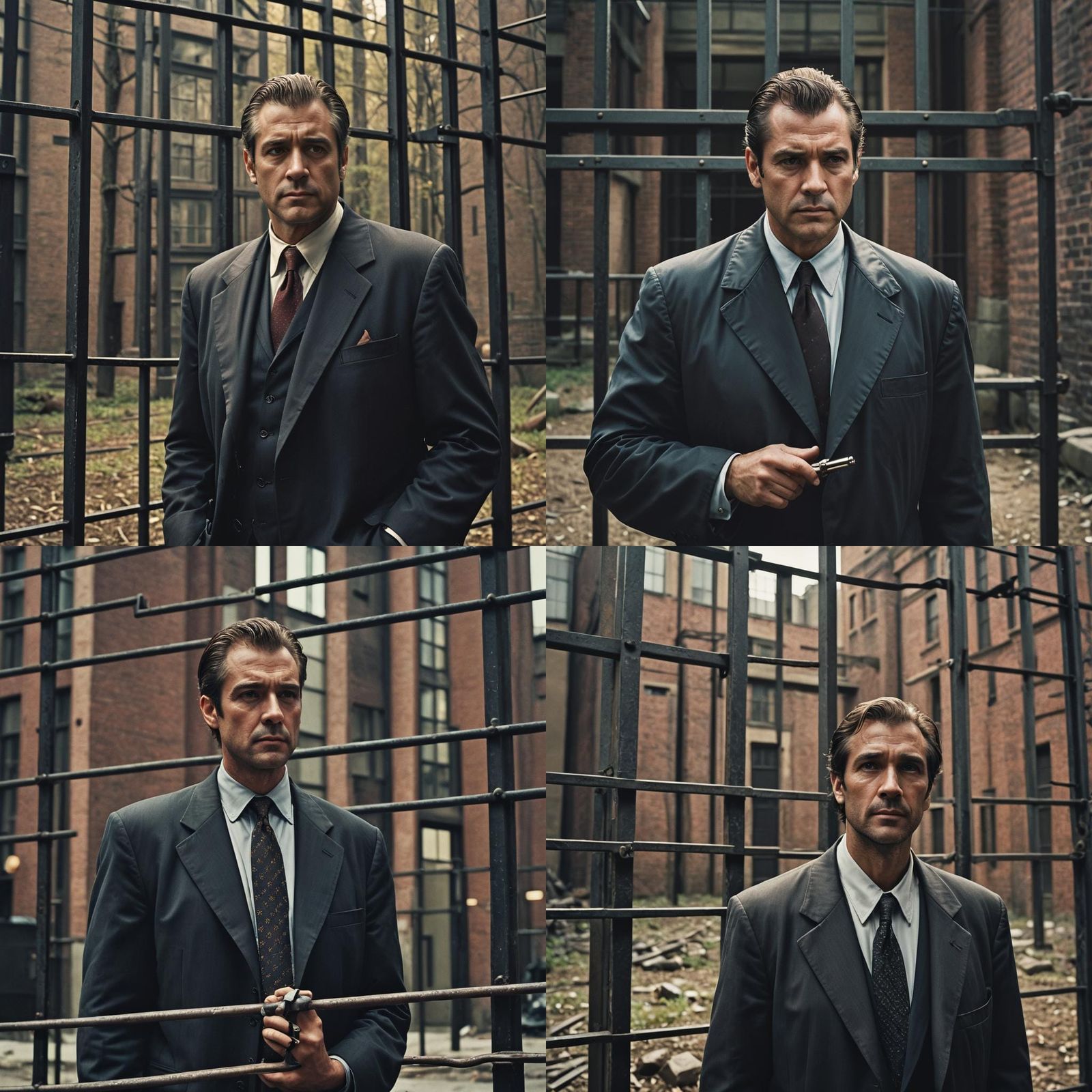 Dramatic Film Still of Lawyer in Unlikely Situation