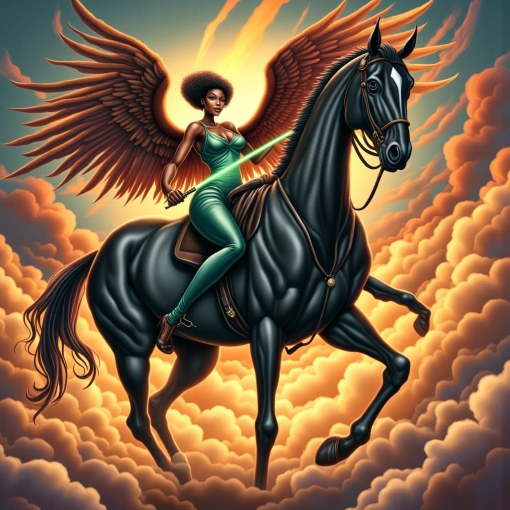 Hyperrealistic Anime Portrait: Frejya with Valkyrie Wings