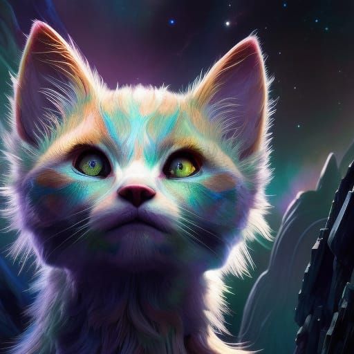 High Elf Space Druid Portrait in Hyperrealism