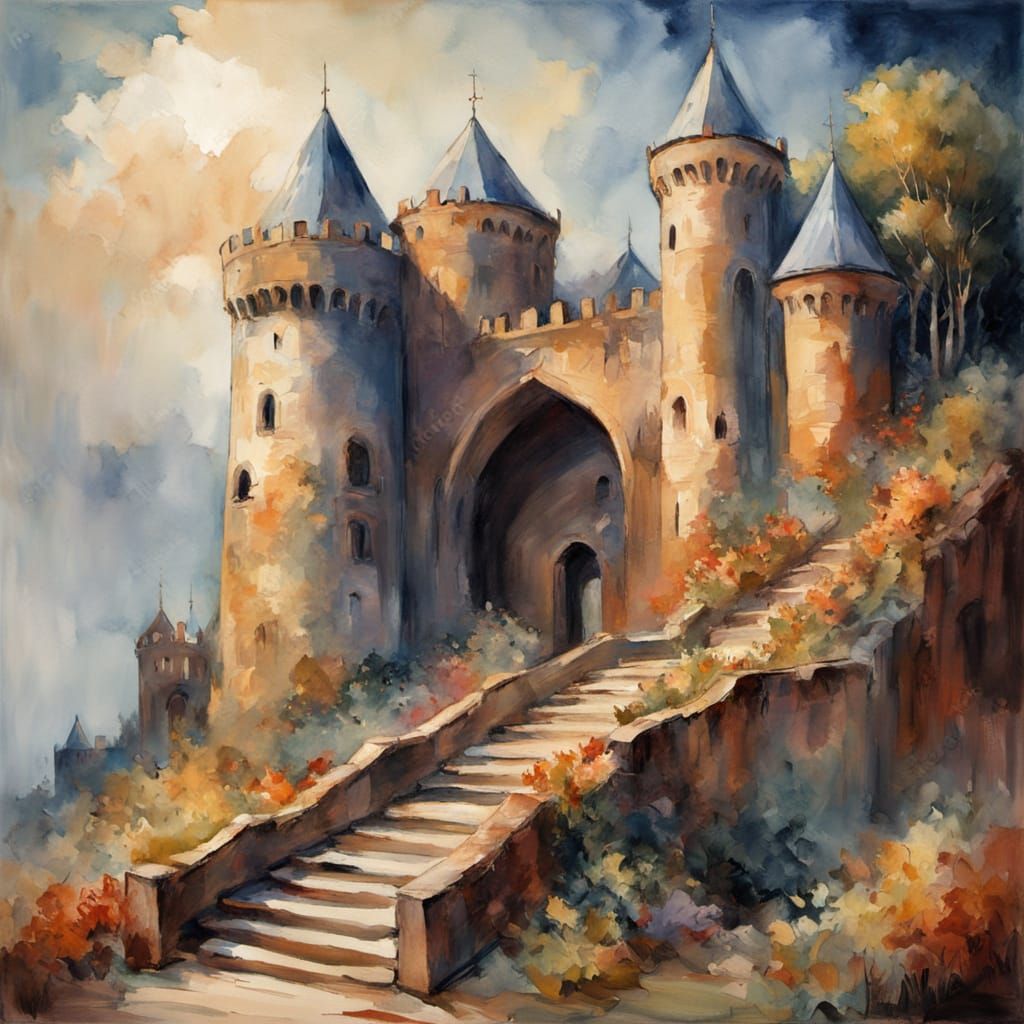 Ethereal Citadel Construction: A Mythic Architectural Vision