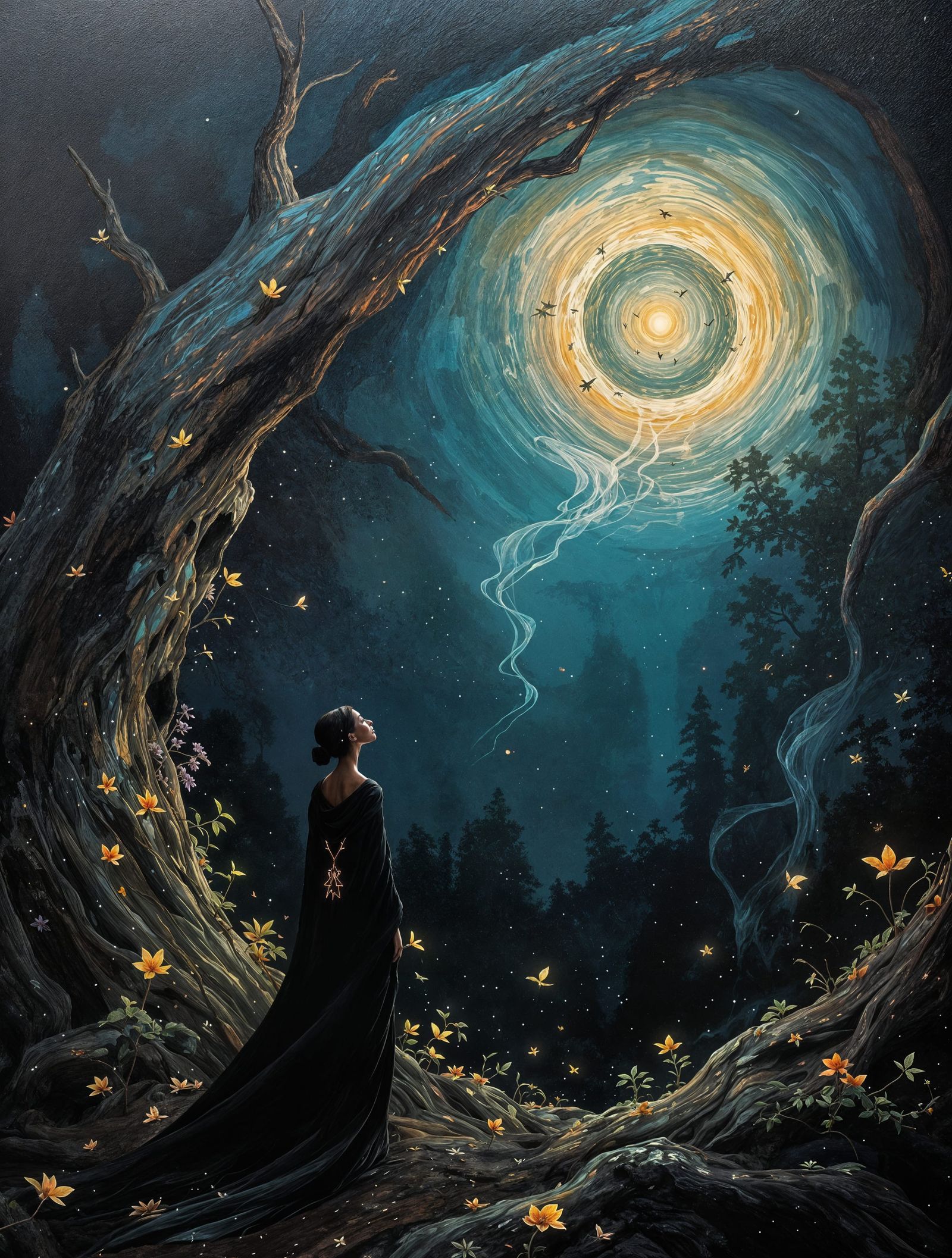 Luminous Nocturne of the Whispering Kauri