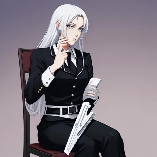 Dramatic Agent Scene in Anime Style