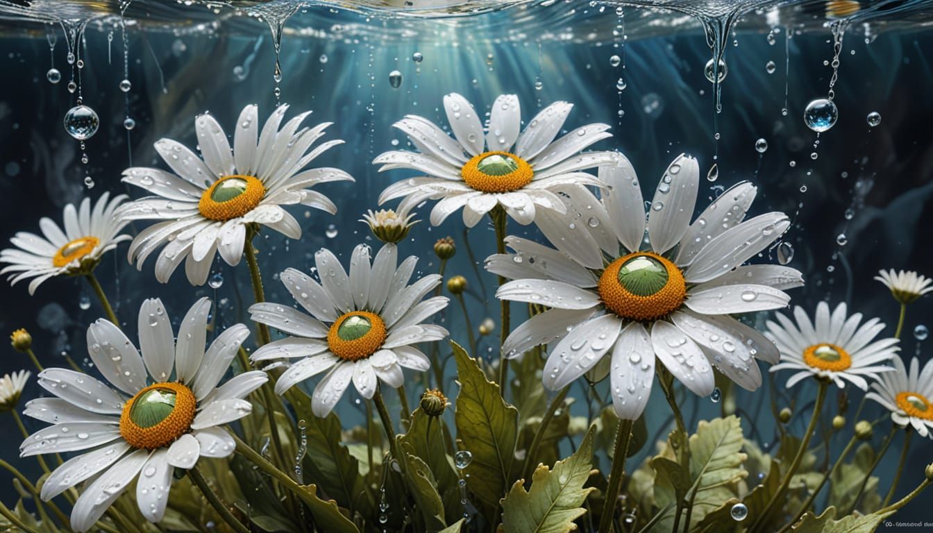 Surreal Liminal Space with Luminous Flame Flower