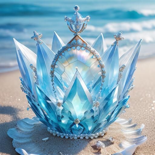 Ocean Gem Crown on the Beach