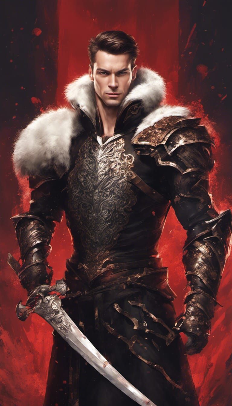 Sadistic Nobleman in Dark Fantasy Armor, Hyperrealistic