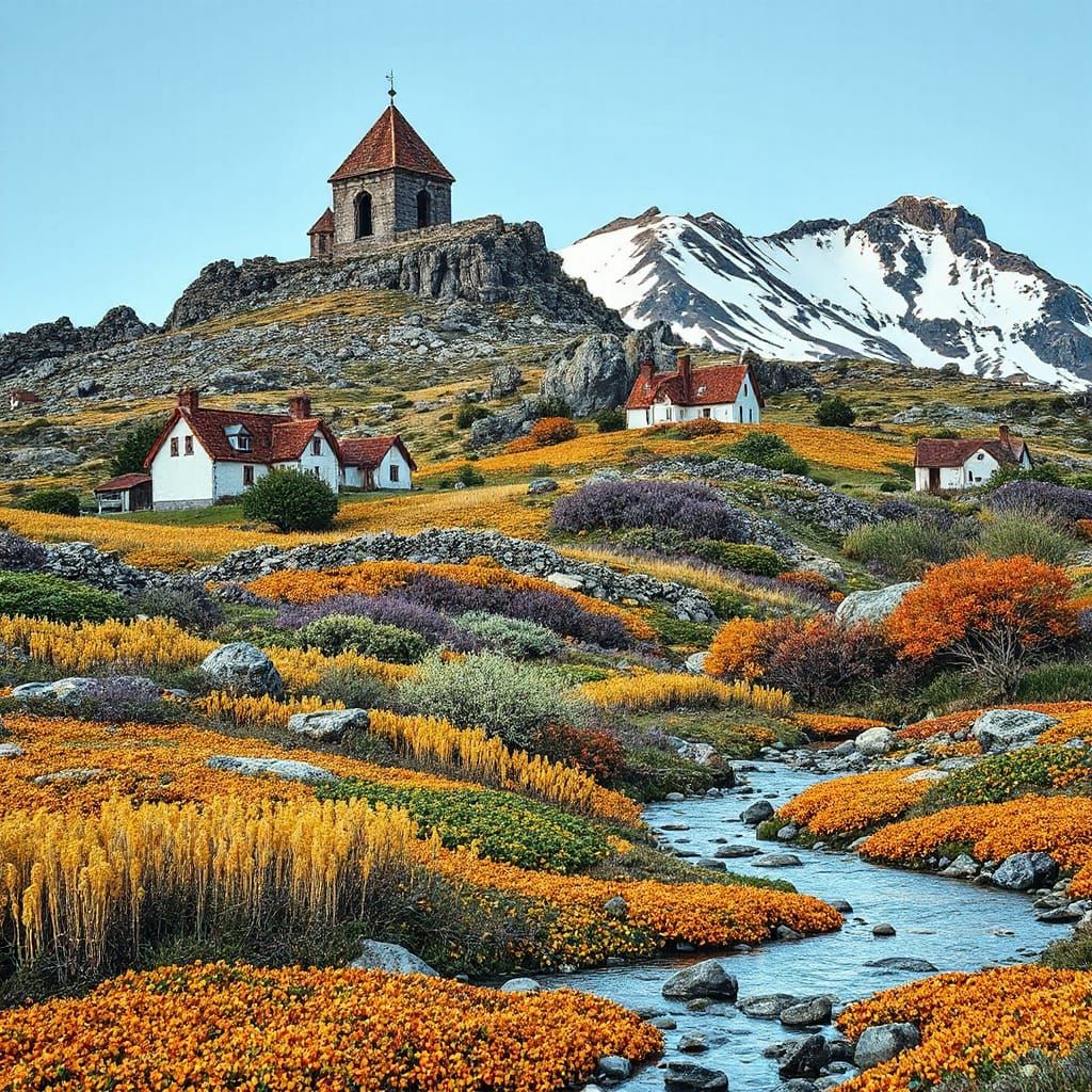 Beaded Landscape Art