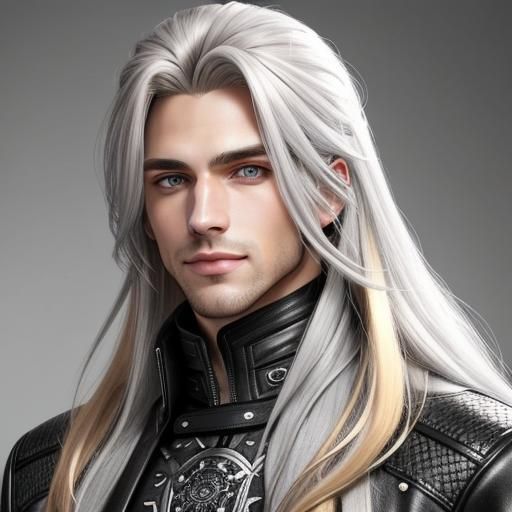 Portrait of a Young Man with Long Blonde Hair