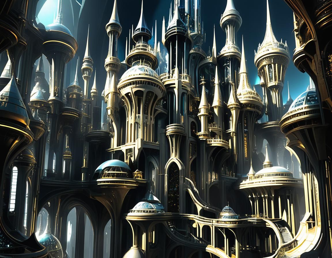 Glasspunk Arcology: A Spacecore Fantasy Castle