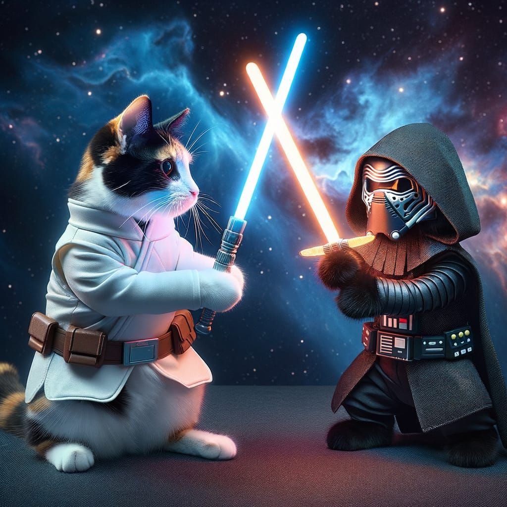 Rey vs Kylo Ren - Star Wars