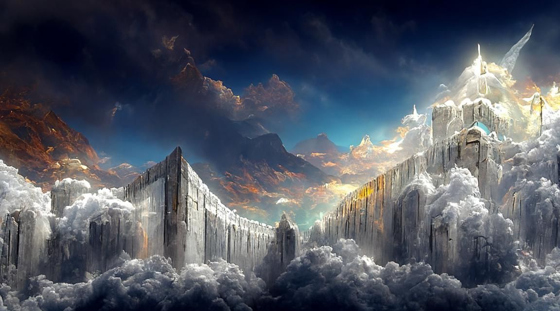 Heavenwall: Majestic 8K Resolution Concept Art