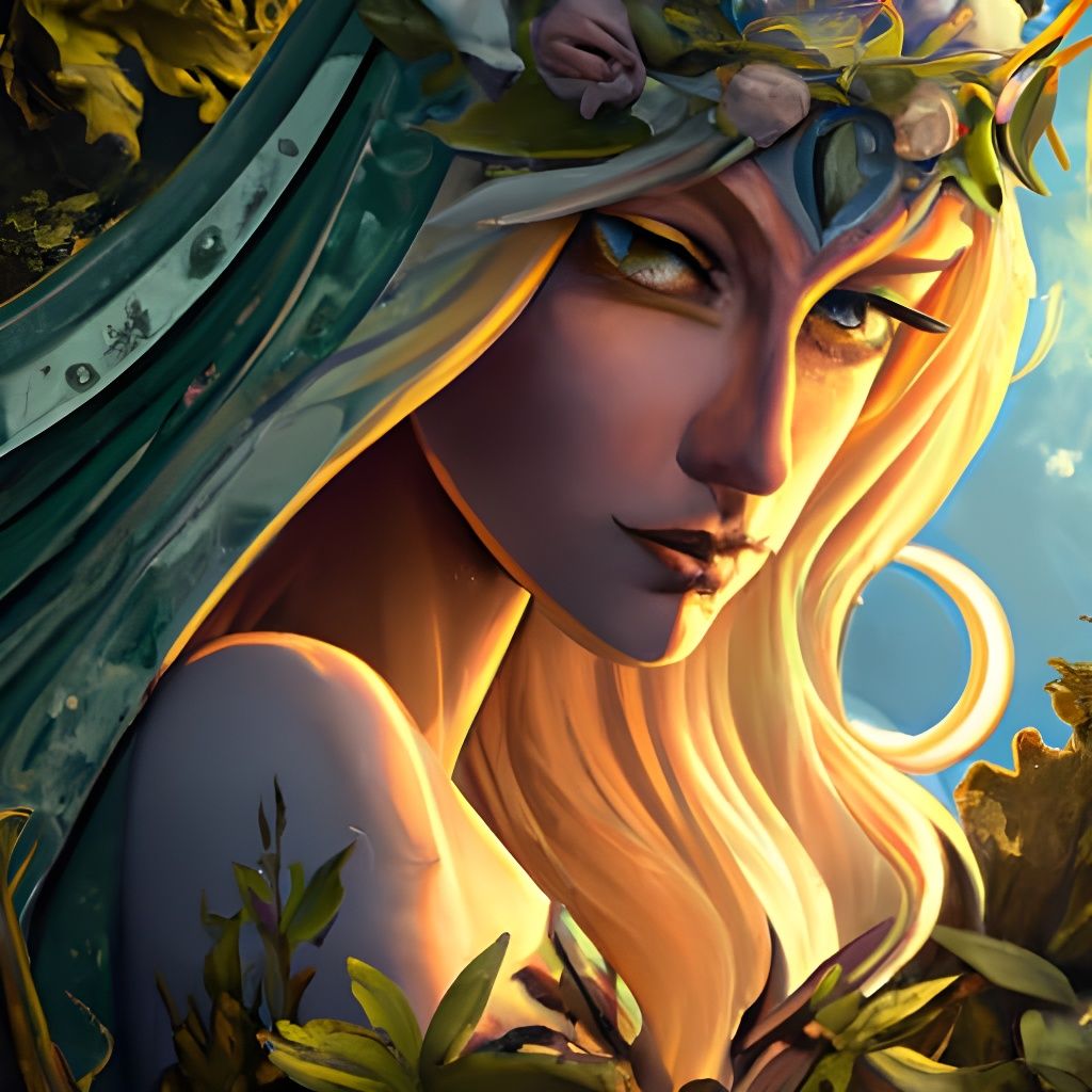 Artemis, Goddess of the Hunt in Forest