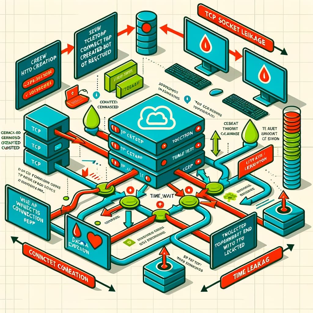NET HttpClient Socket Leakage Infographic