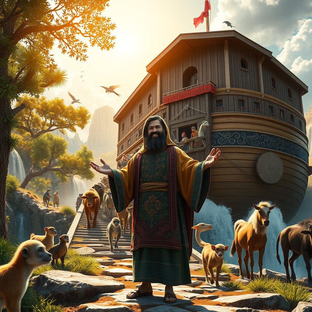 Noah's Ark: Welcoming Animals Before the Flood