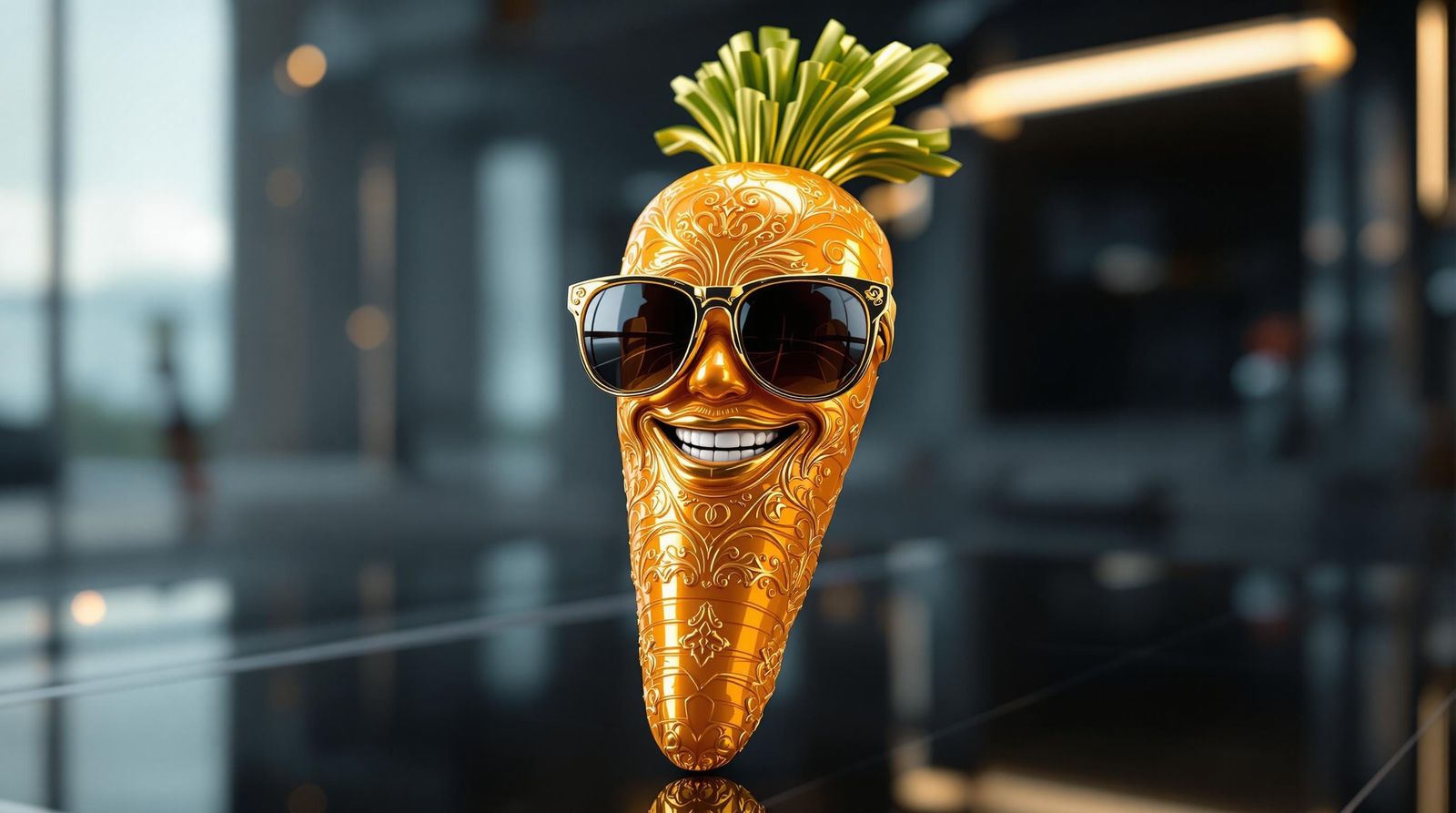 Luxurious Carrot Connoisseur in Cool Shades