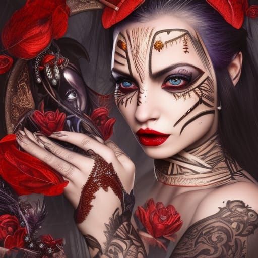 Ana de Armas as Alchemic Sorceress, Digital Painting