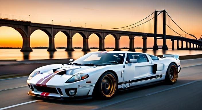 Modified 2006 Ford GT with Widebody Kit