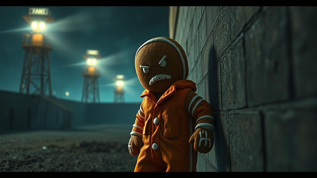 Gingerbread Man's Dark Prison Escape