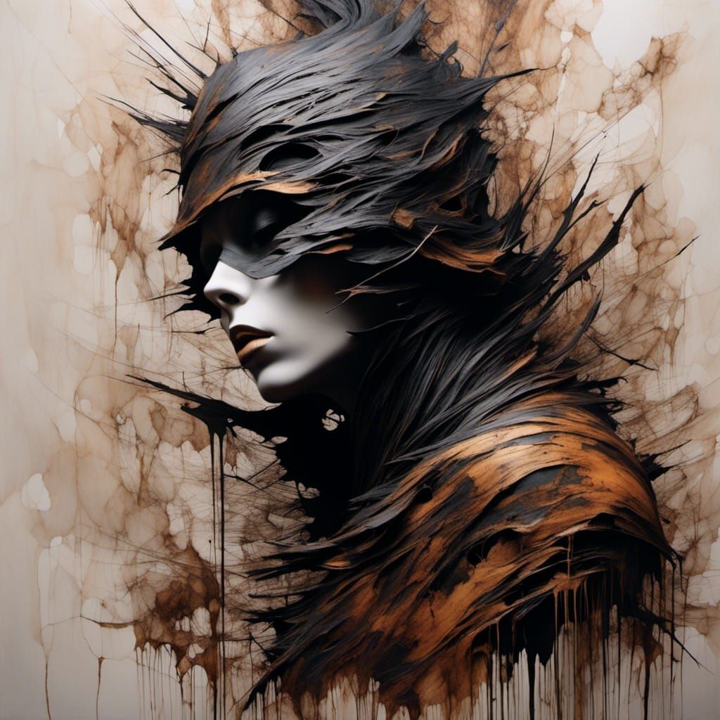 Hyperrealistic Wood Surface with Water Droplets