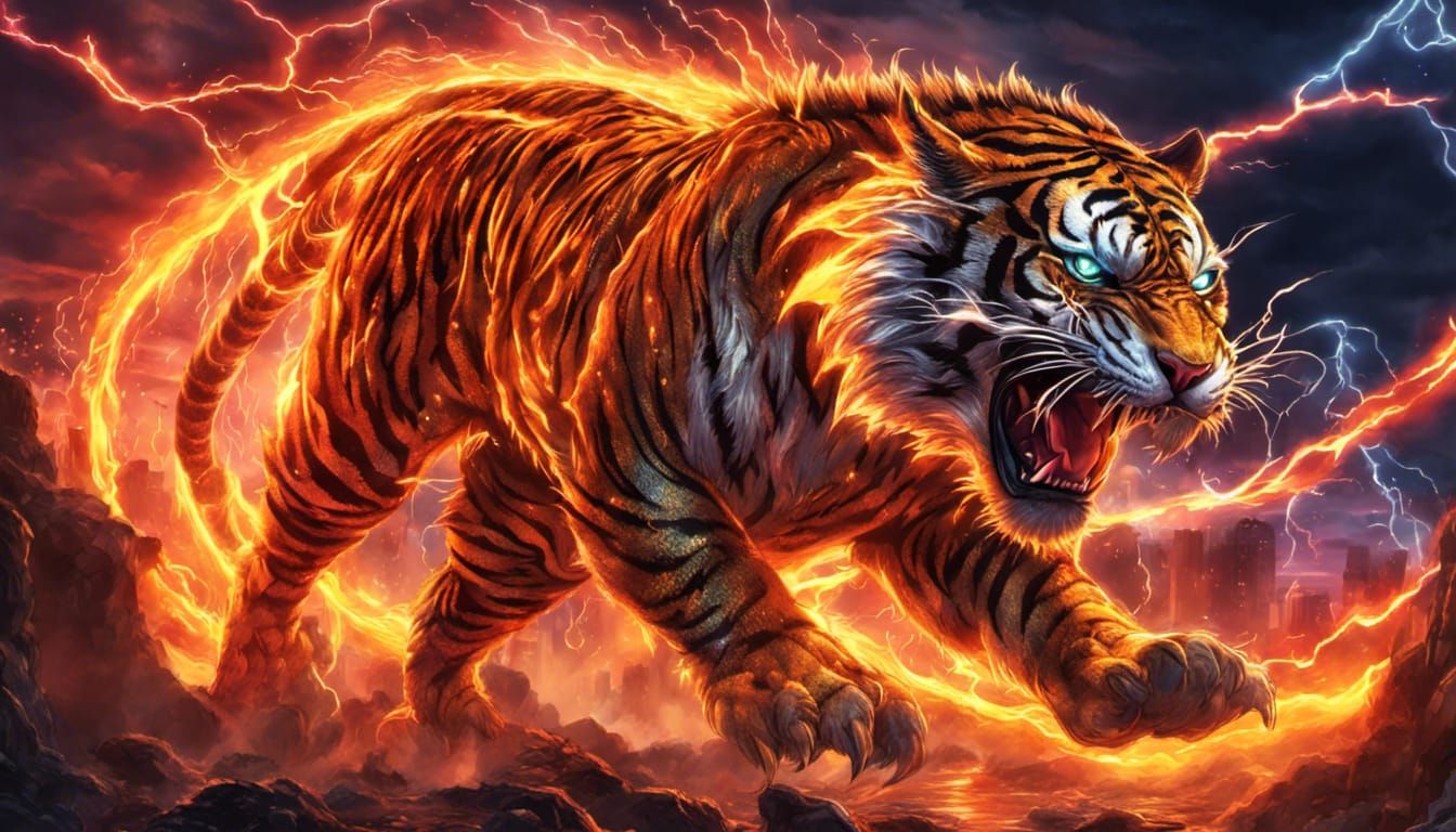 Lightning rage of flames