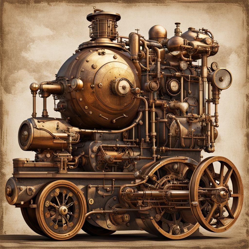Steampunk Engine Design