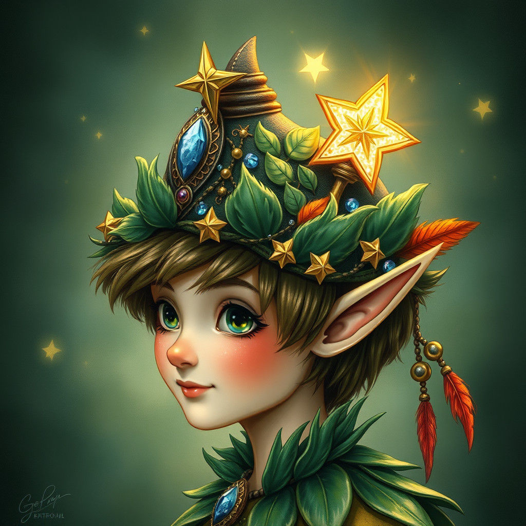 Whimsical Peter Pan with Gala Hat