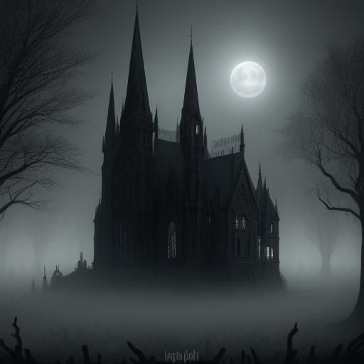 Gothic Horror: Ghouls Feast in Cemetery