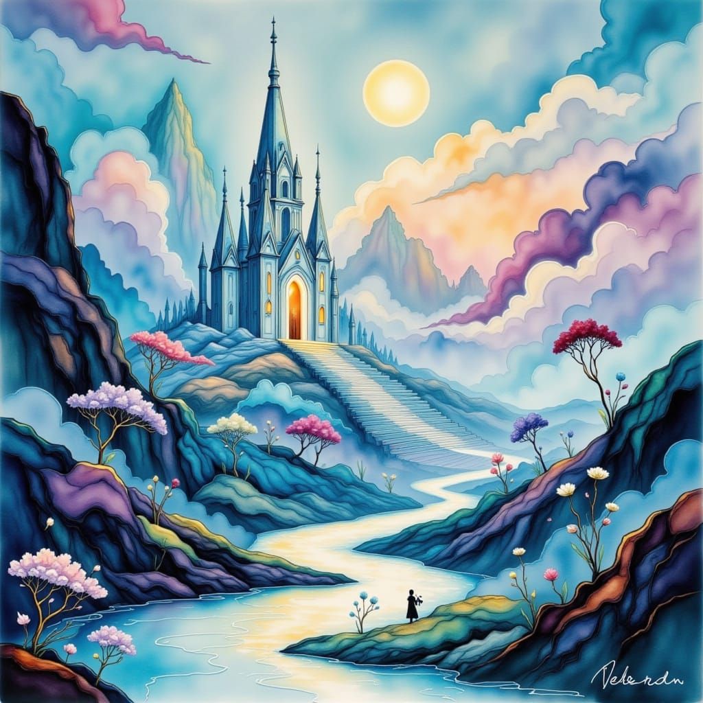 The Glow Above the Valley