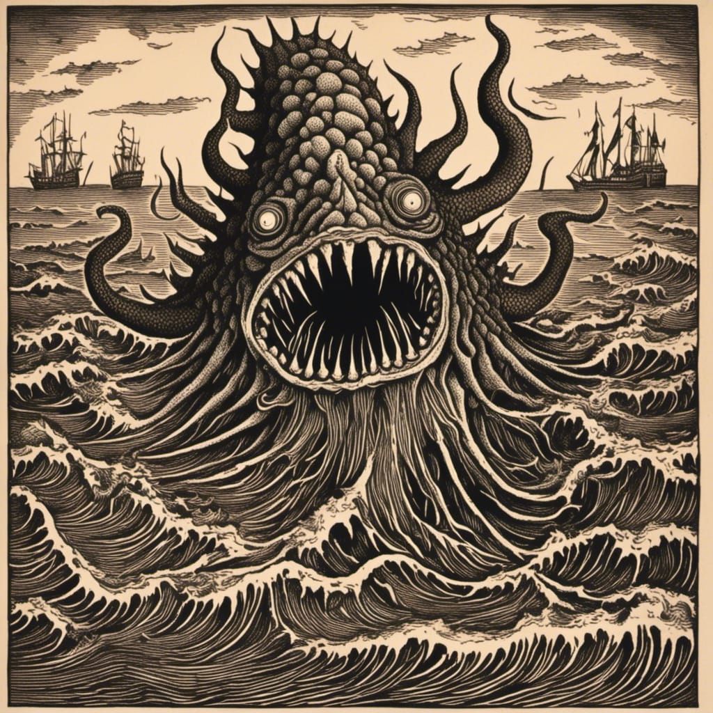 terror from the deep <lora:Old World Prints:1.0>