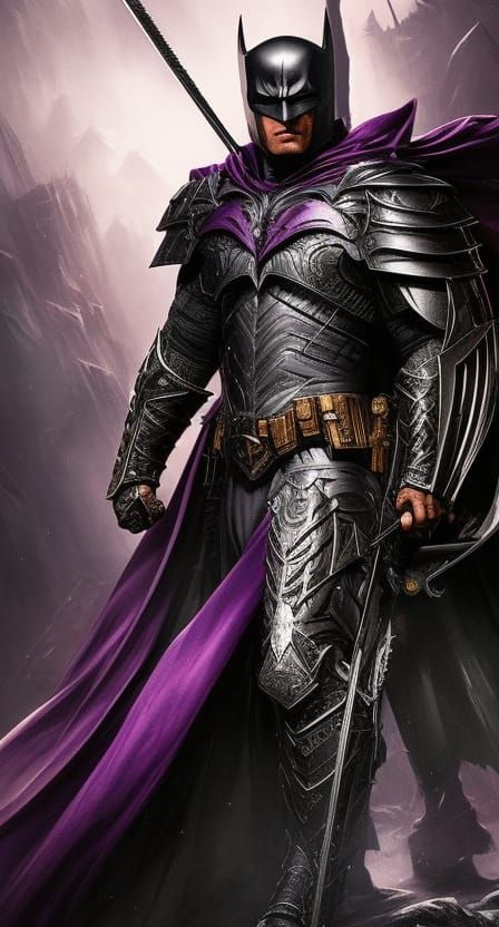 Batman in Knight Armor: Digital Art