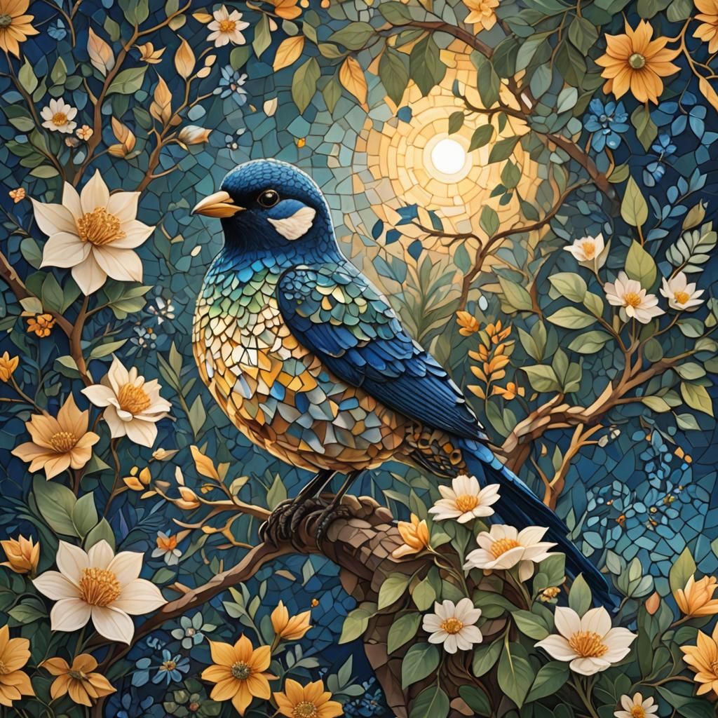 Avian Mosaic: Birds of Norway in Fantasy Concept Art