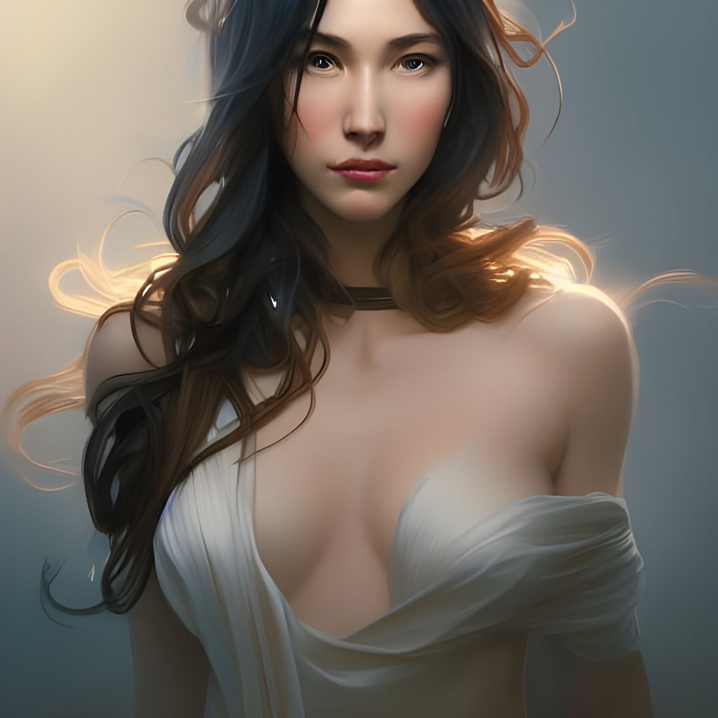 Detailed Portrait in Artgerm and Mucha Style