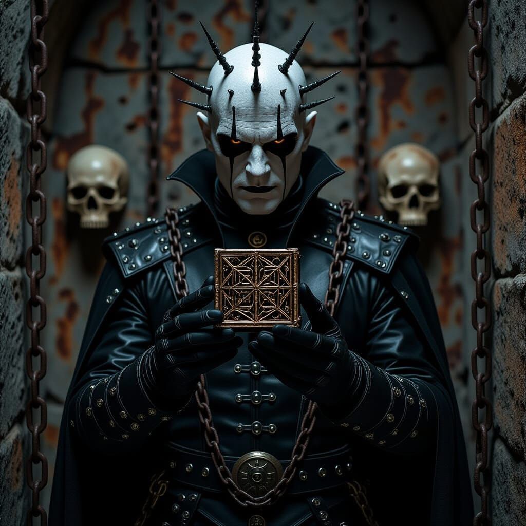 Pinhead with Lament Configuration Cube in Gothic Style