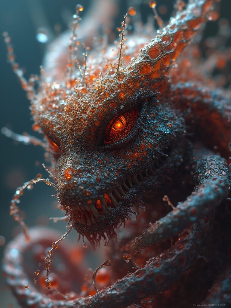 Iridescent Monster Hybrid in Pop Art Style